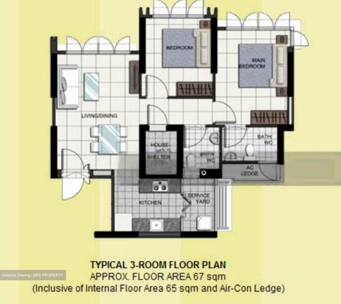 Blk 57 Teban View (Jurong East), HDB 3 Rooms #457212641